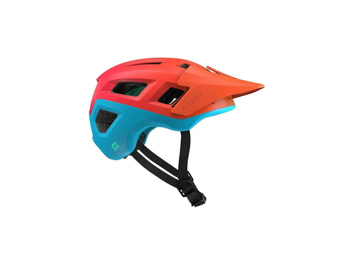 Lazer Coyote KinetiCore Helmet, Matt Orange Green click to zoom image