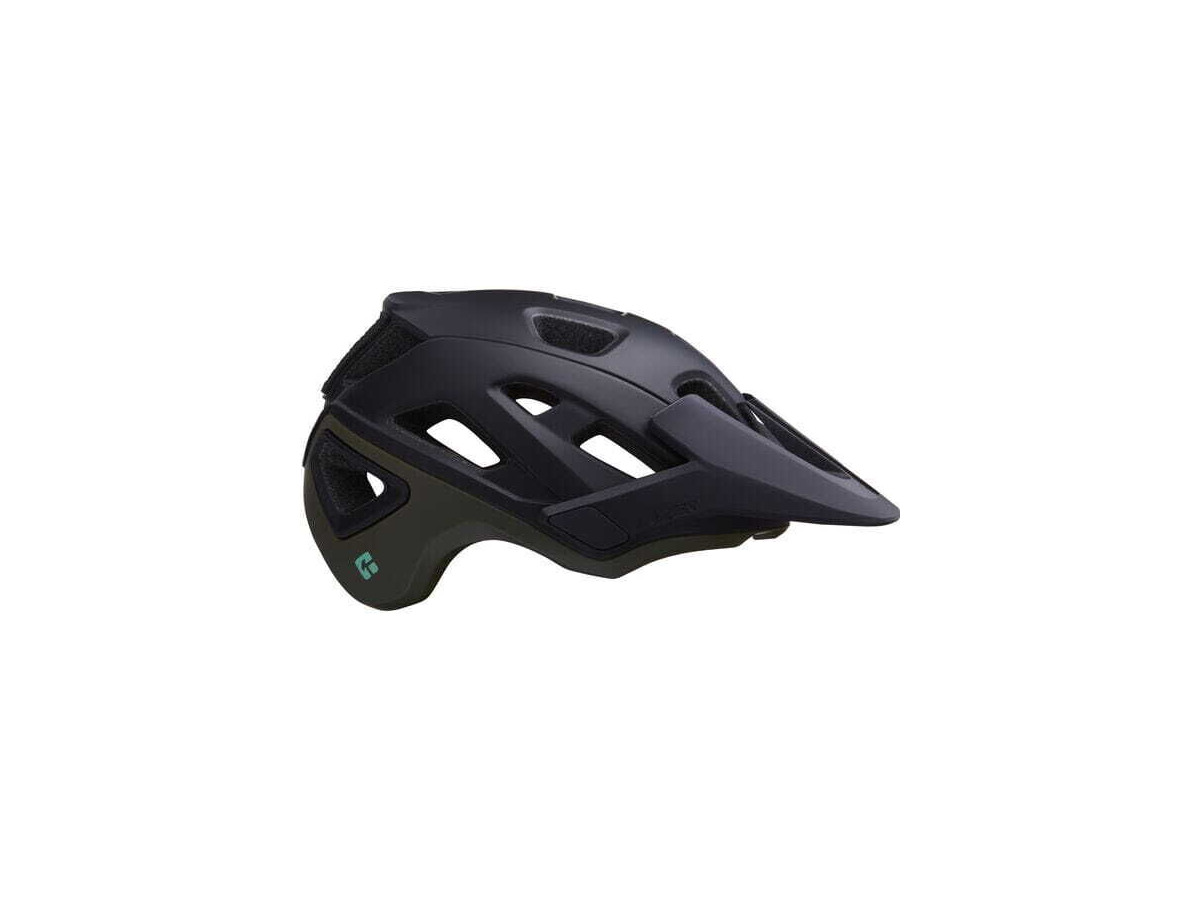 Lazer Jackal KinetiCore Helmet, Matt Blue/Green click to zoom image