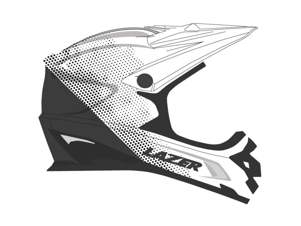Lazer Phoenix+ Helmet, Black / White click to zoom image