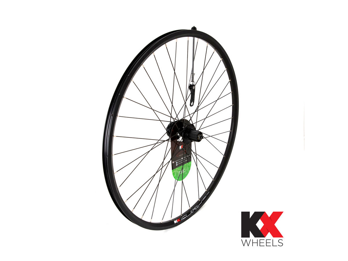 KX Hybrid 700C Doublewall Q/R Cassette Wheel Disc Brake in Black (Rear) BLACK click to zoom image