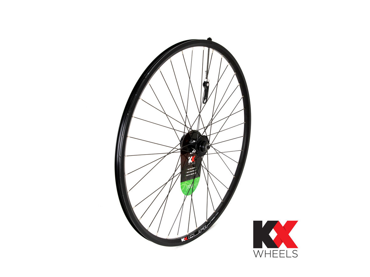 KX Hybrid 700C Doublewall Q/R Wheel Disc Brake in Black (Front) BLACK click to zoom image
