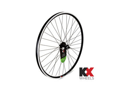 KX Hybrid 700C Doublewall Solid Axle Wheel Rim Brake in Black (Front) BLACK