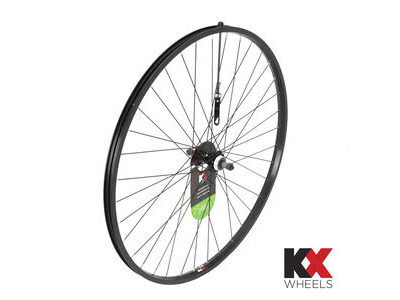 KX Hybrid 700C Singlewall Q/R Screw On Wheel Rim Brake (Rear) BLACK