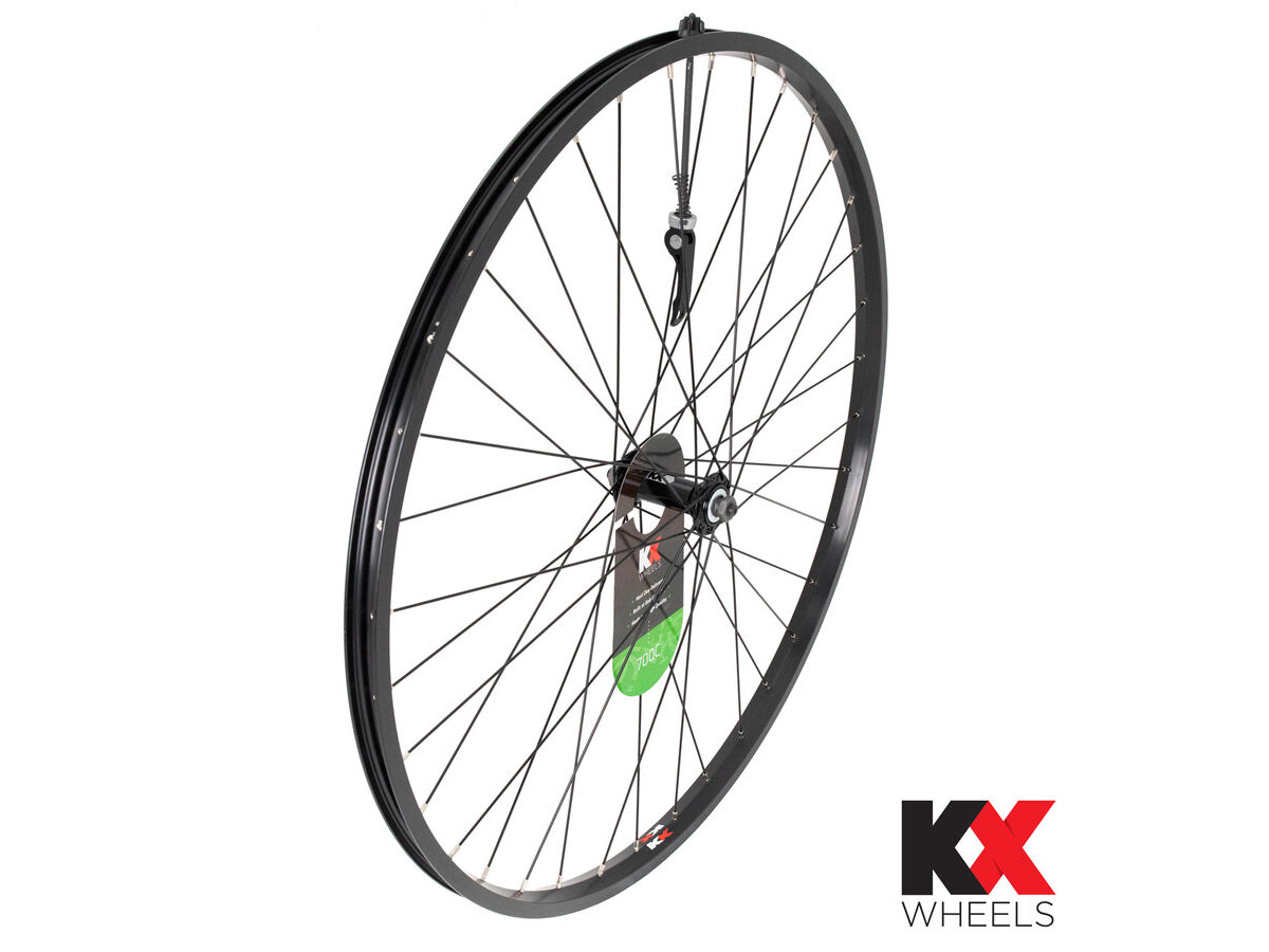 KX Hybrid 700C Singlewall Q/R Wheel Rim Brake (Front) BLACK click to zoom image