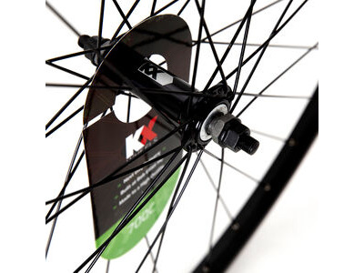 KX Hybrid 700C Singlewall Solid Axle Wheel Rim Brake (Front) BLACK click to zoom image