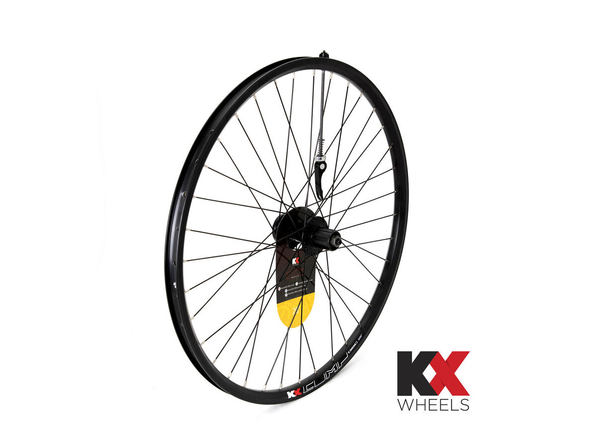 KX MTB 26" Doublewall Q/R Cassette Wheel Disc Brake (Rear) BLACK click to zoom image