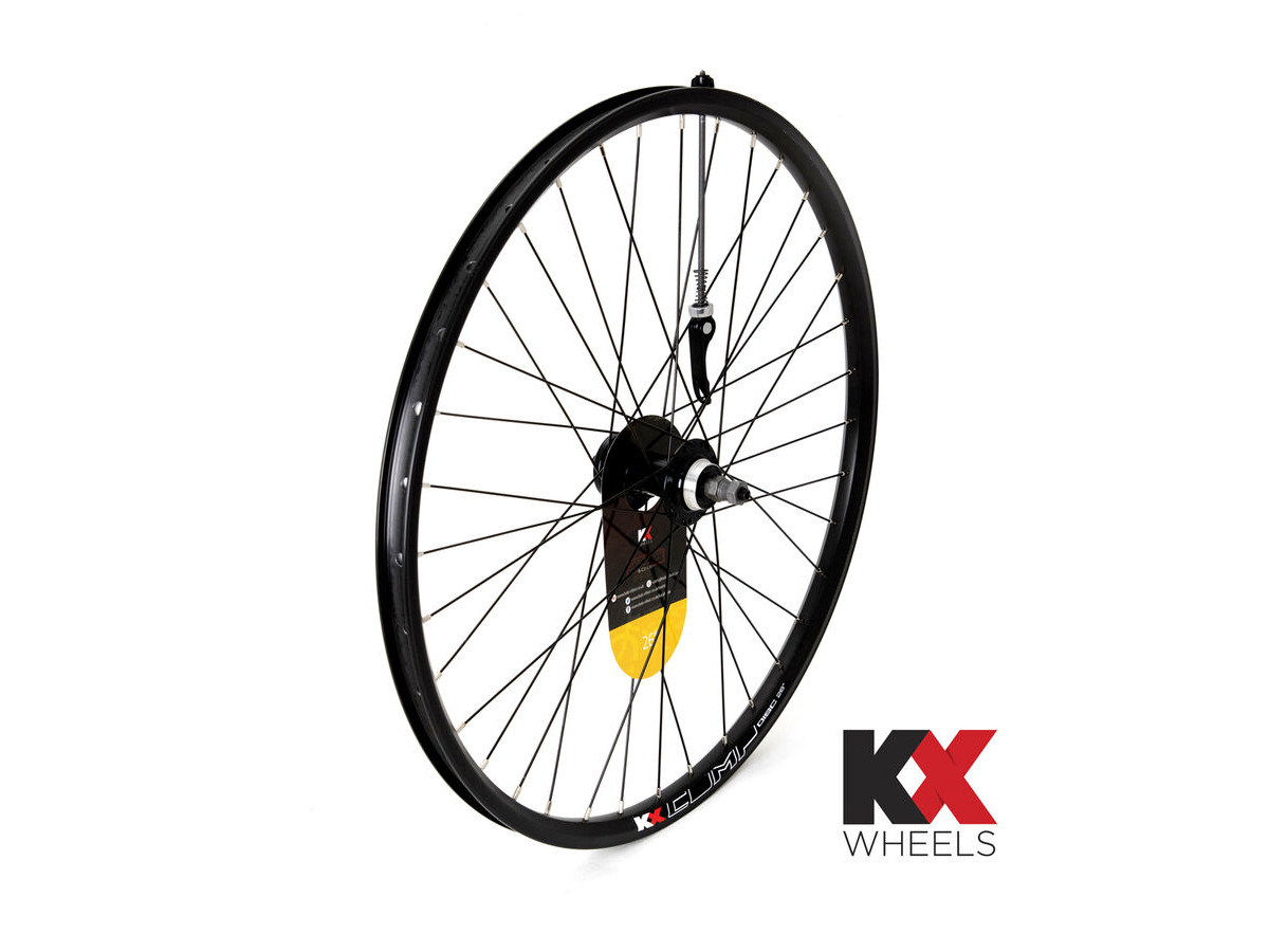 KX MTB 26" Doublewall Q/R Screw On Wheel Disc Brake (Rear) BLACK click to zoom image