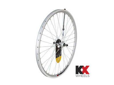 KX MTB 26" Doublewall Q/R Screw On Wheel Rim Brake (Rear) SILVER