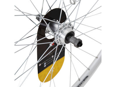 KX MTB 26" Doublewall Q/R Screw On Wheel Rim Brake (Rear) SILVER click to zoom image