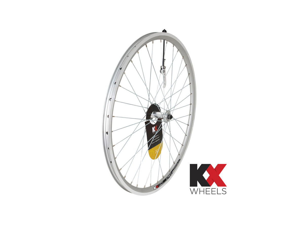 KX MTB 26" Doublewall Q/R Wheel Rim Brake (Front) SILVER click to zoom image