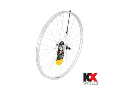 KX MTB 26" Singlewall Q/R Screw On Wheel Rim Brake (Rear) SILVER