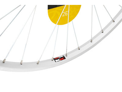 KX MTB 26" Singlewall Q/R Screw On Wheel Rim Brake (Rear) SILVER click to zoom image
