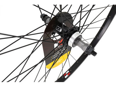 KX MTB 26" Singlewall Solid Axle Screw On Wheel Rim Brake (Rear) BLACK click to zoom image