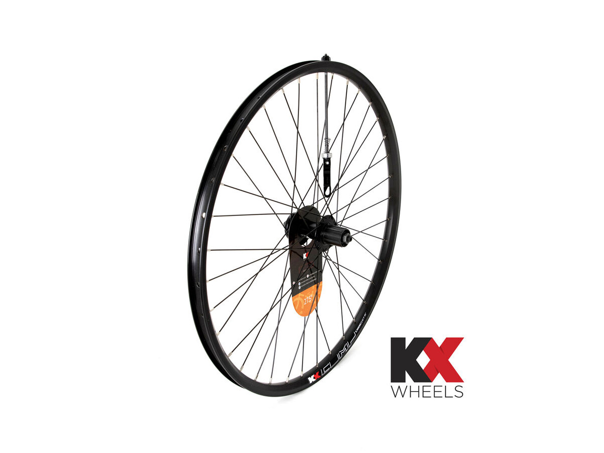 KX MTB 27.5" 650B Doublewall Q/R Cassette Wheel Disc Brake in Black (Rear) click to zoom image