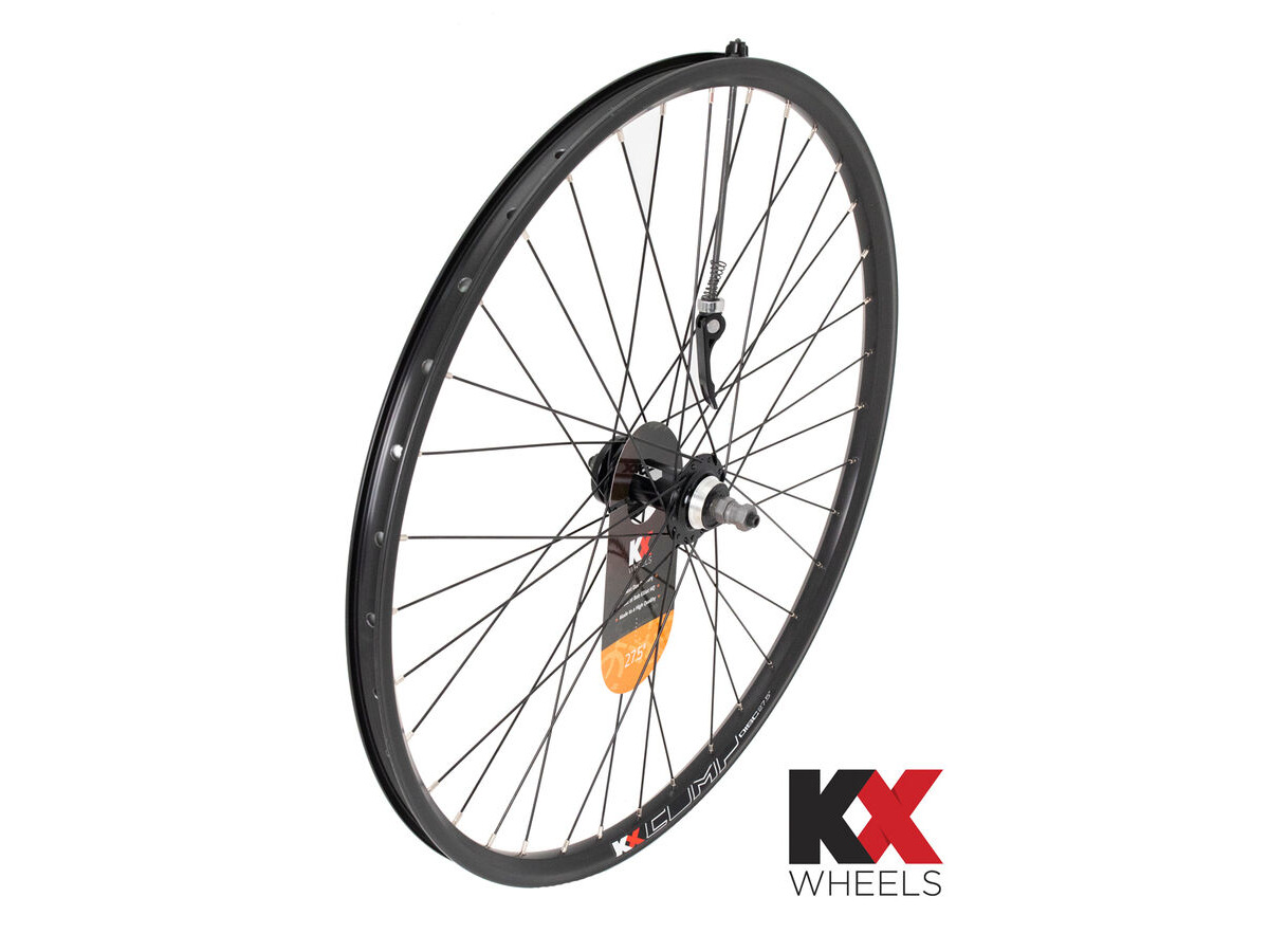 KX MTB 27.5" 650B Doublewall Q/R Screw On Wheel Disc Brake in Black (Rear) click to zoom image