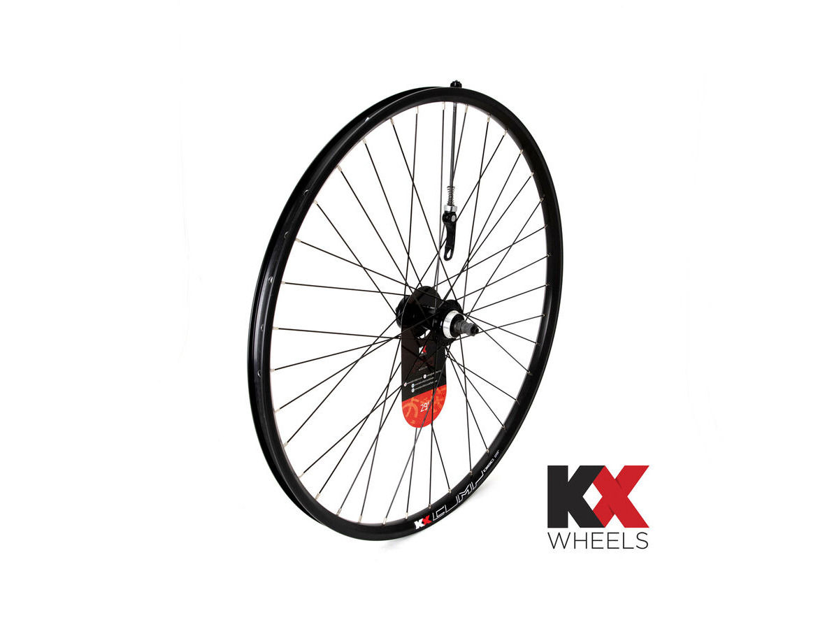 KX MTB 29" 29er Doublewall Q/R Screw On Wheel Disc Brake in Black (Rear) click to zoom image