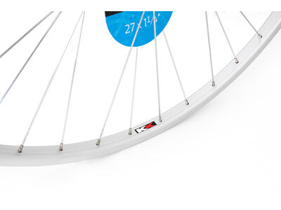 KX Road 27 x 1 1/4" Singlewall Solid Axle Screw On Wheel Rim Brake in Silver (Rear) click to zoom image