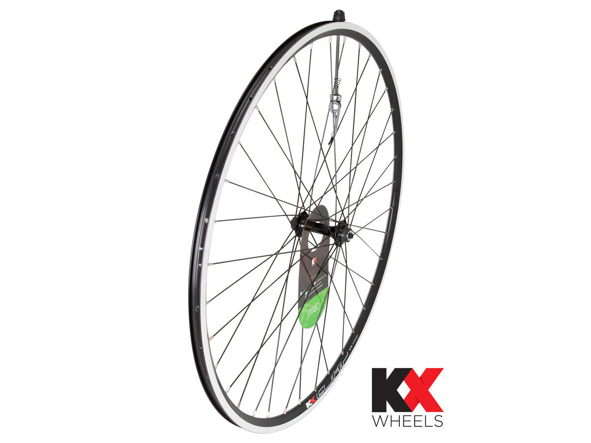 KX Road 700C Doublewall Q/R Wheel Rim Brake (Front) BLACK click to zoom image