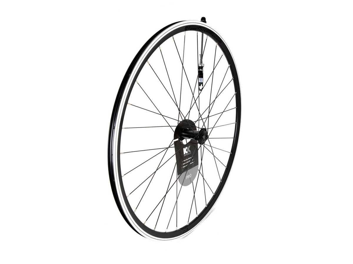 KX Pro Road 700C Q/R Sealed Bearing Wheel 10-11 Speed in Black Front click to zoom image