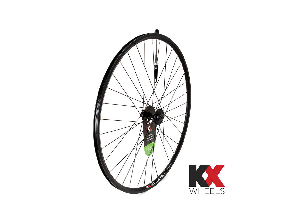 KX Road 700C Doublewall Q/R Wheel Disc Brake in Black (Front) click to zoom image