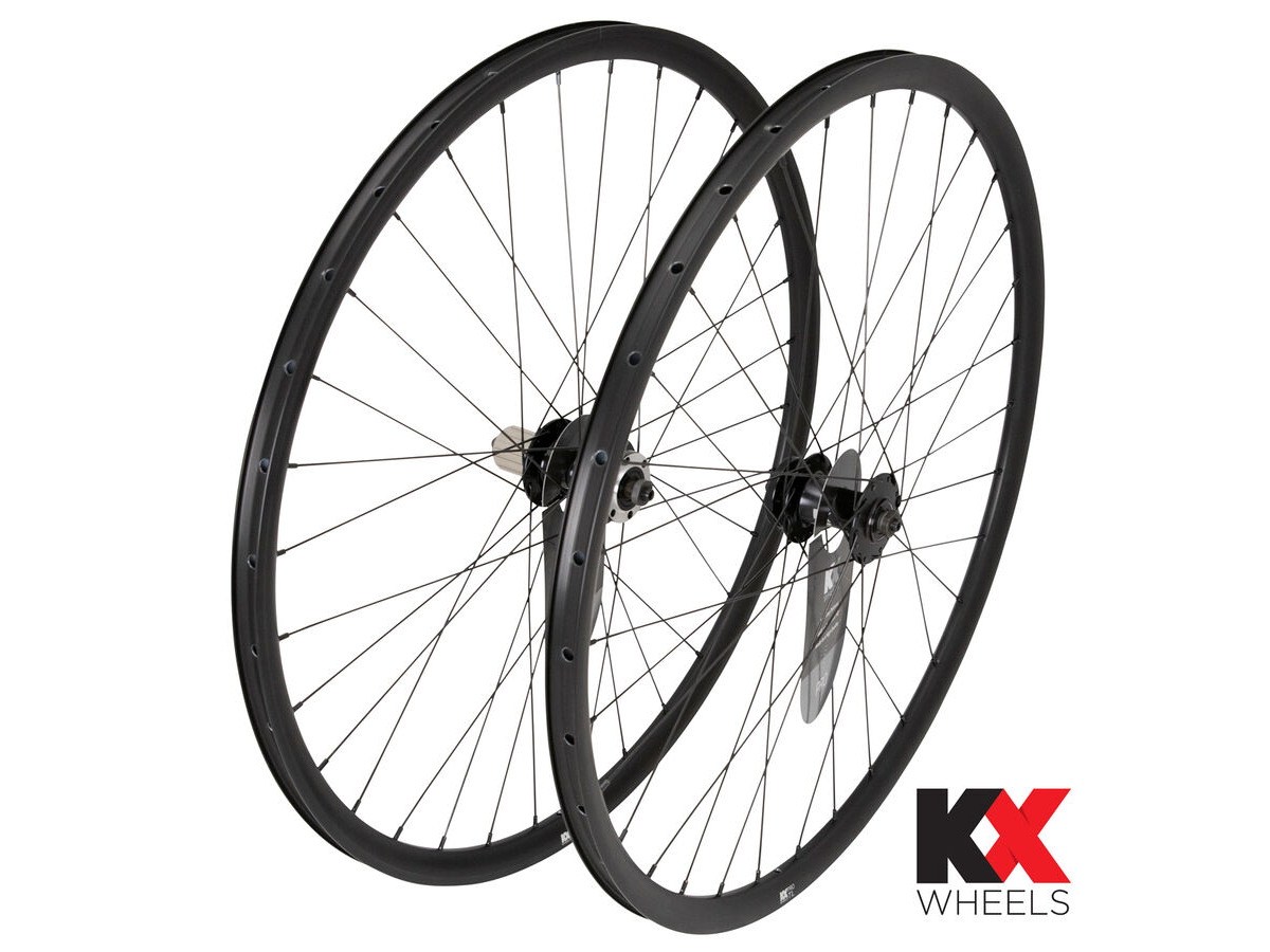 KX Pro Road Disc Tubeless Q/R Wheels in Black click to zoom image