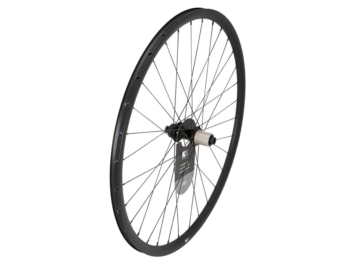 KX Pro Road Disc Tubeless Thru Axle Wheels in Black Rear click to zoom image