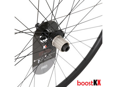 KX KX Pro 27.5" MTB Disc Tubeless Thru Axle Boost Wheels in Black Rear click to zoom image