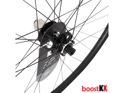 KX KX Pro 29" MTB Disc Tubeless Thru Axle Boost Wheels in Black Rear click to zoom image