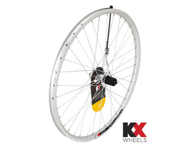 KX MTB 26" Doublewall Q/R Cassette Wheel Disc Brake (Rear) in Silver
