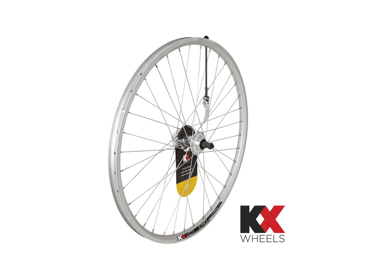 KX MTB 26" Doublewall Q/R Screw On Wheel Disc Brake (Rear) in Silver click to zoom image