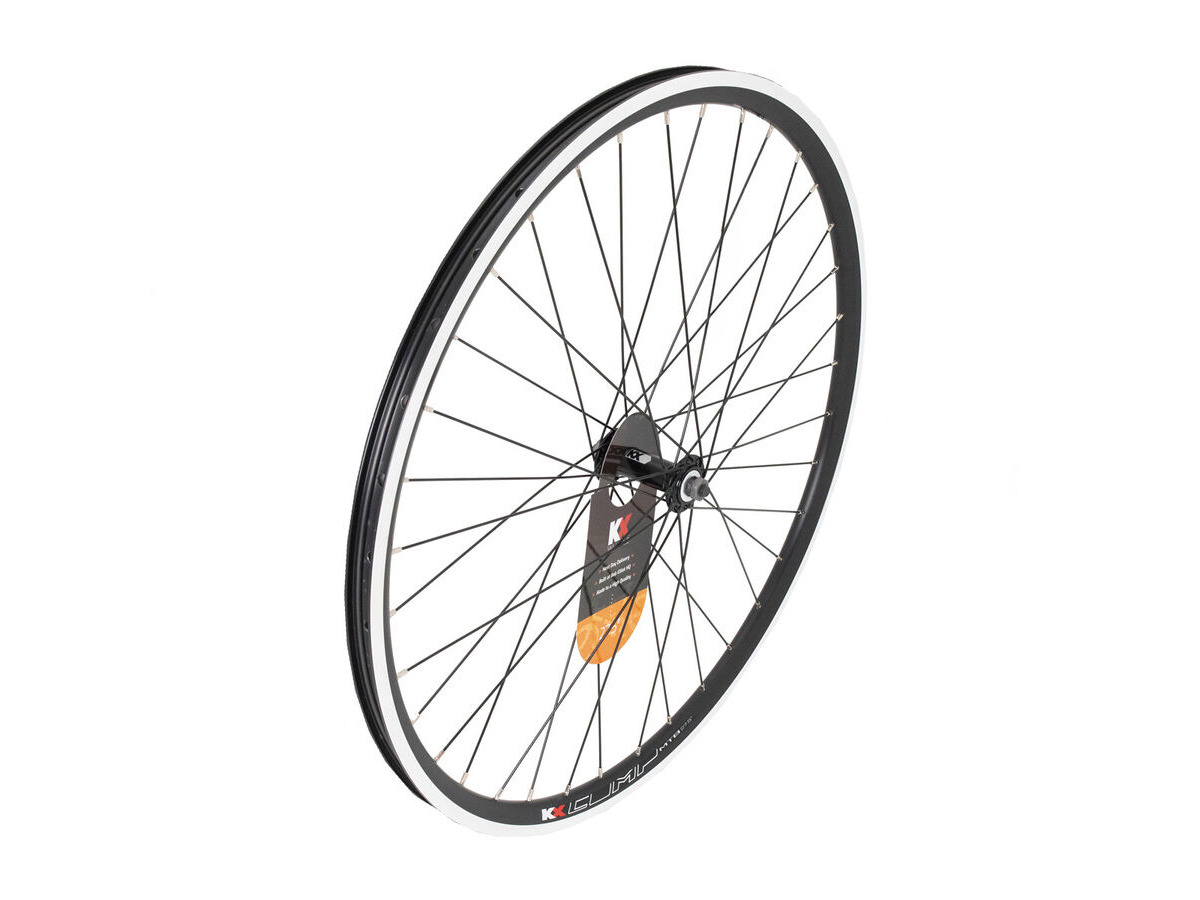 KX MTB 27.5" 650B Doublewall Solid Axle Wheel Rim Brake in Black (Front) click to zoom image