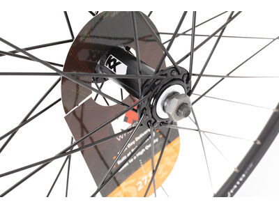 KX MTB 27.5" 650B Doublewall Solid Axle Wheel Rim Brake in Black (Front) click to zoom image