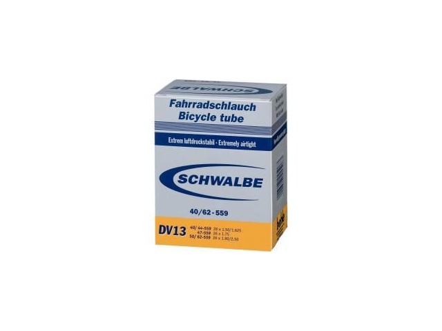 SCHWALBE 20x1.1/8,1.3/8, 500A Woods Valve Tube DV7A click to zoom image