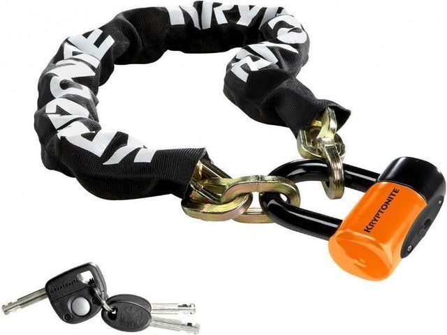 KRYPTONITE New York chain with series 4 disc lock 3 ft 3 in (100 cm) click to zoom image