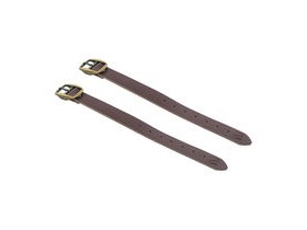 M-PART Leather basket straps, high quality, universal fit Brown
