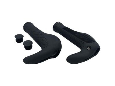 M-Part Ergo Comfort grips with barend, black