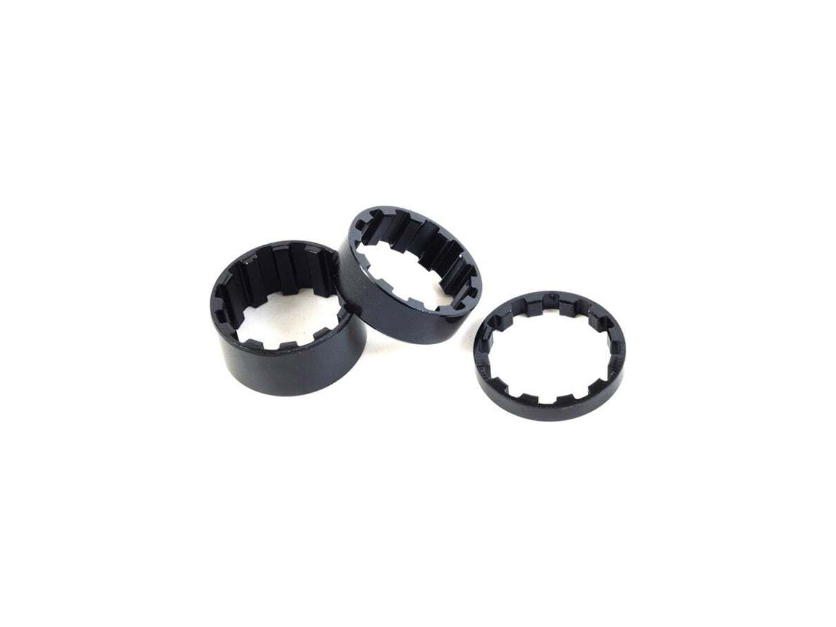 M-Part Splined alloy headset spacers 1-1/8 inch x 5 mm black click to zoom image