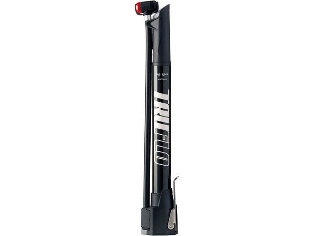 Truflo Minitrack pump, 2 stage barrel with foot plate & gauge, Black click to zoom image