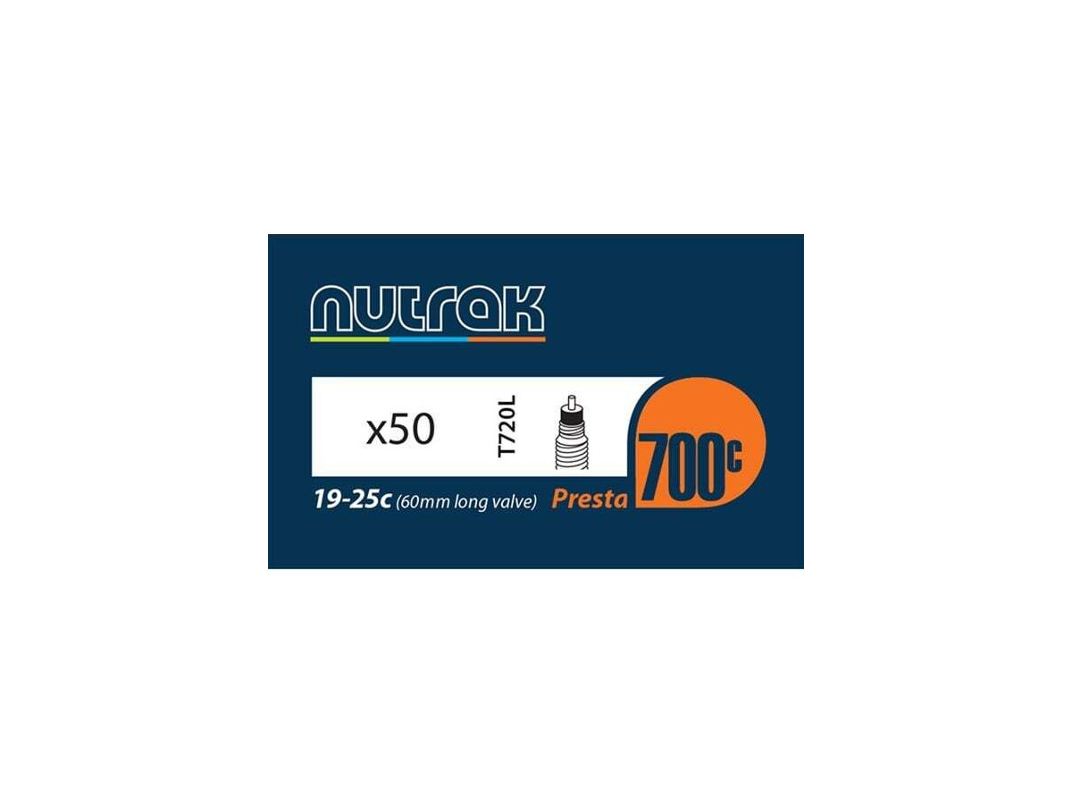 Nutrak 700x18 - 23C Presta 60mm long valve click to zoom image