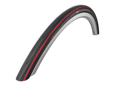 Schwalbe Lugano 700 x 25C Red Stripes Wire Bead