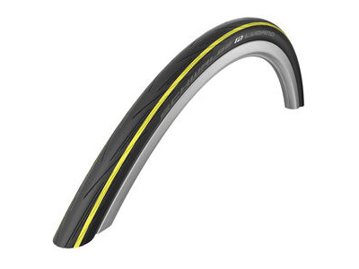 Schwalbe Lugano 700 x 25C Yellow Stripes Wire Bead