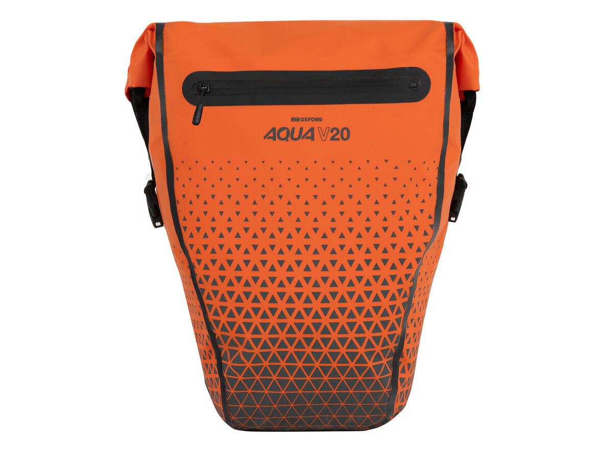 Oxford Aqua V 20 Single QR Pannier Bag Orange click to zoom image