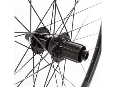M Part Wheels Gravel Rear Wheel Shimano TC500 CL Hub TA 142x12 MS 700c Sniper 24 Rim black click to zoom image
